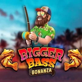 Official Slots logo: Bigger Bass Bonanza by Pragmatic Play at Blazing Wildz Casino