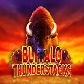 Buffalo Thunderstacks online game logo by Amatic Industries on blazingwildz-casino.org