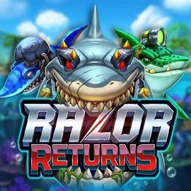 Slots logo of Razor Returns from Push Gaming at Blazing Wildz Casino